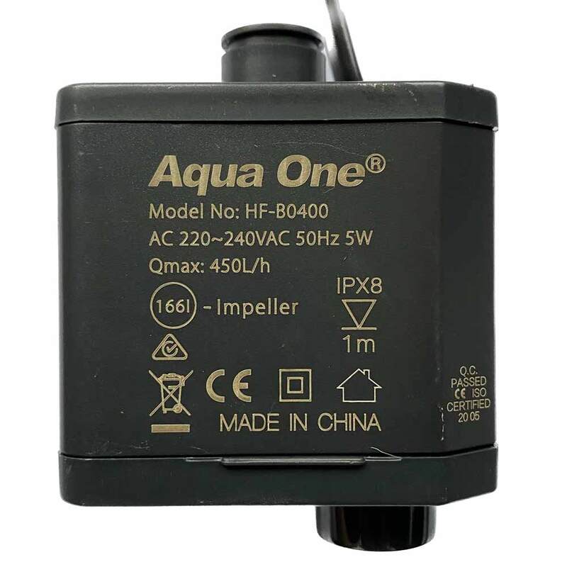 Aqua One Powerhead Water Pump for Aquariums - Compatible with LifeStyle 52/76/94, AquaBac 100 & Horizon View 182 (Model 52042 P) - Ideal for Freshwater & Saltwater Fish Tanks, Aquatic Plants & Water Circulation