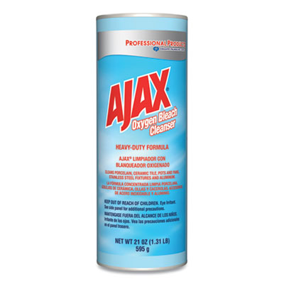 Ajax® Oxygen Bleach Powder Cleanser - 21oz Can (Pack of 24) | Multi-Surface Stain Remover for Laundry, Kitchen & Bathroom Cleaning