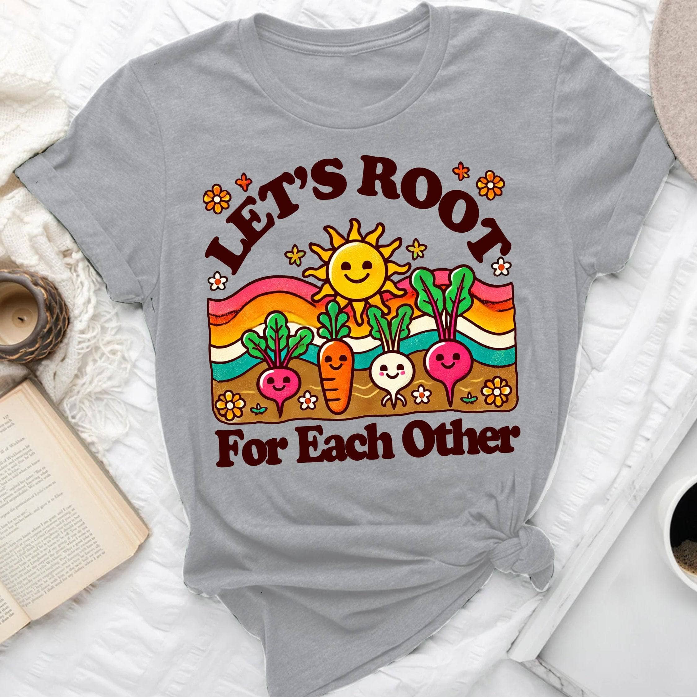Root For Each Other T-Shirt - Motivational Inspirational Tee for Sports Fans, Team Spirit & Unity - Perfect for Games, Workouts & Casual Wear