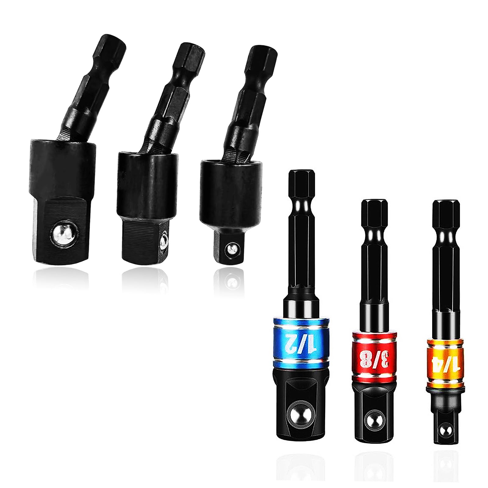 6-Piece Drill Bit Holder Set with 1/4