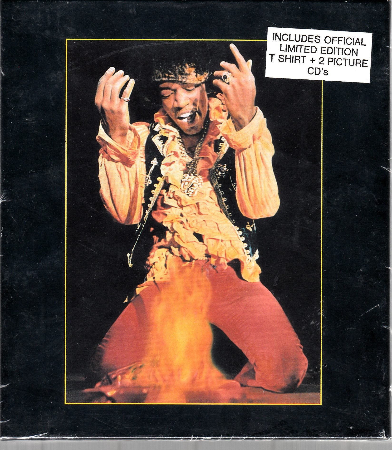 Jimi Hendrix Radio One Concerts 2CD Box Set with Exclusive T-Shirt (Castle ESBCT 154) - Limited Edition Collector's Item for Music Lovers & Vinyl Enthusiasts - Perfect for Gifts, Home Listening, and Music Memorabilia Collections