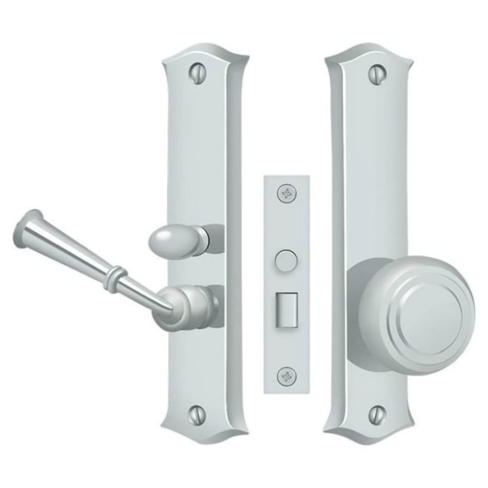 Deltana SDL688U26 Classic Storm Door Mortise Latch Lock in Polished Chrome - Secure Entry Door Hardware for Home & Patio Protection