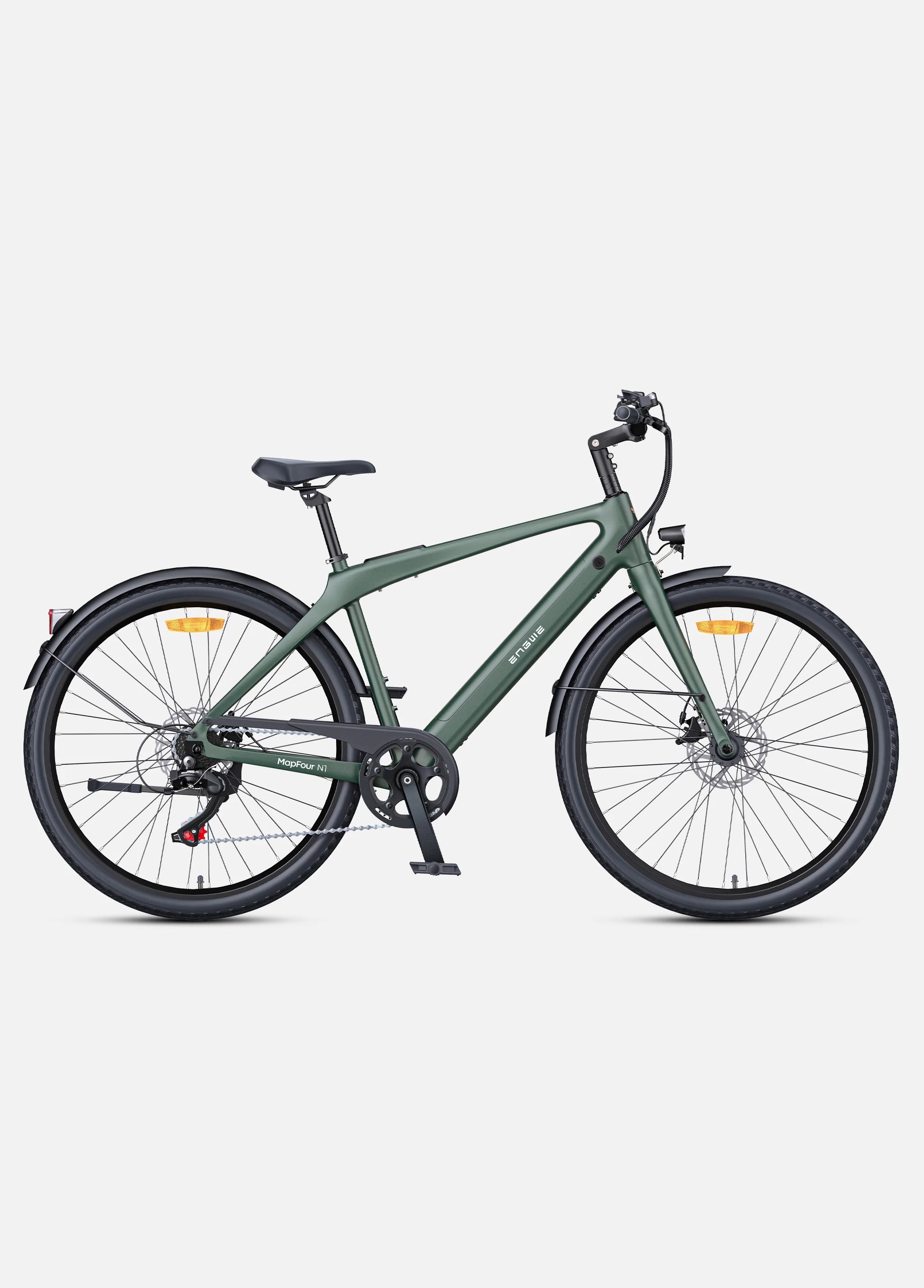 MAPFOUR N1 AIR 250W Ultra Lightweight Electric Bike - 100KM Long Range Carbon Fiber Frame - Perfect for Urban Commuting & City Riding