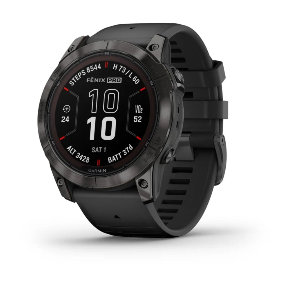 Garmin Fenix 7X Pro Solar Sapphire Smartwatch with GPS, ECG & Solar Charging - Premium Multisport GPS Watch for Running, Hiking, Swimming & Outdoor Adventures