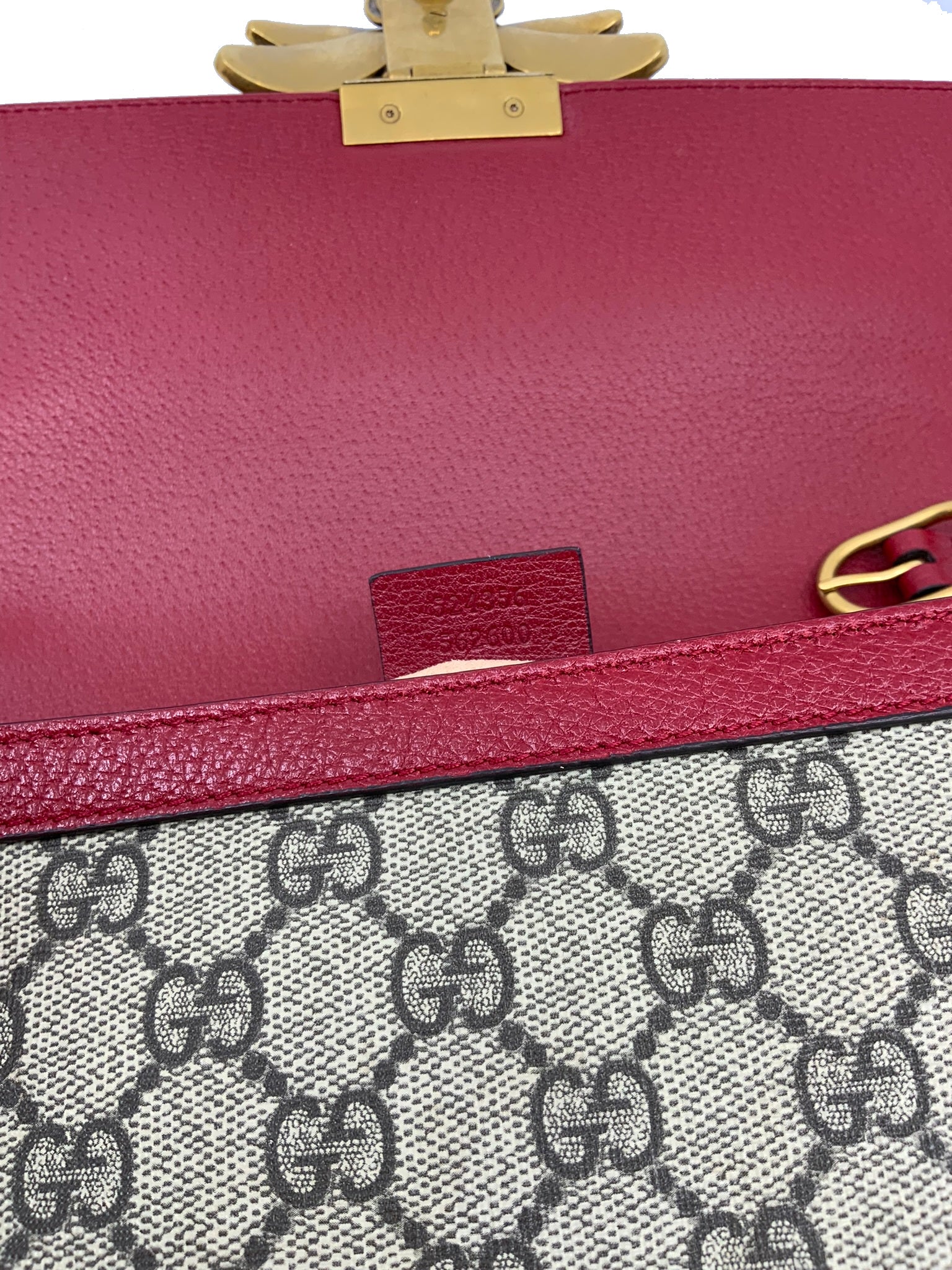 GUCCI GG Supreme Canvas Queen Margaret Shoulder Bag for Women - Luxury Designer Crossbody Purse with Adjustable Strap, Perfect for Work, Travel & Evening Out