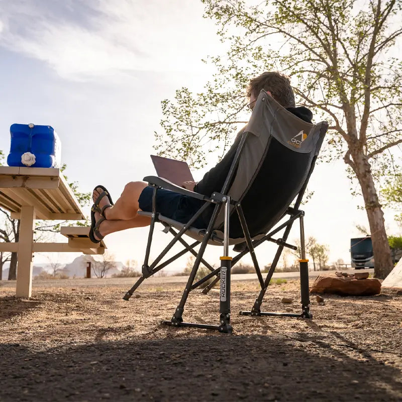 RoadTrip Rocker™ - Portable Folding Rocking Chair for Camping, Beach, Travel & Outdoor Adventures | Lightweight & Compact Design for Easy Transport