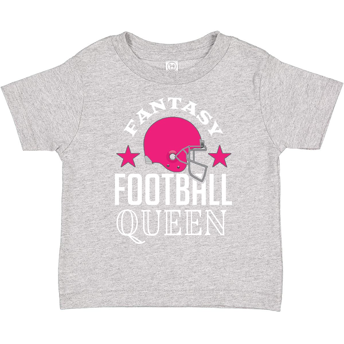 Inktastic Fantasy Football Queen Toddler T-Shirt - Cute Girls Sports Tee for Toddlers & Kids - Perfect for Game Day, Birthday Gifts & Team Spirit Outfits