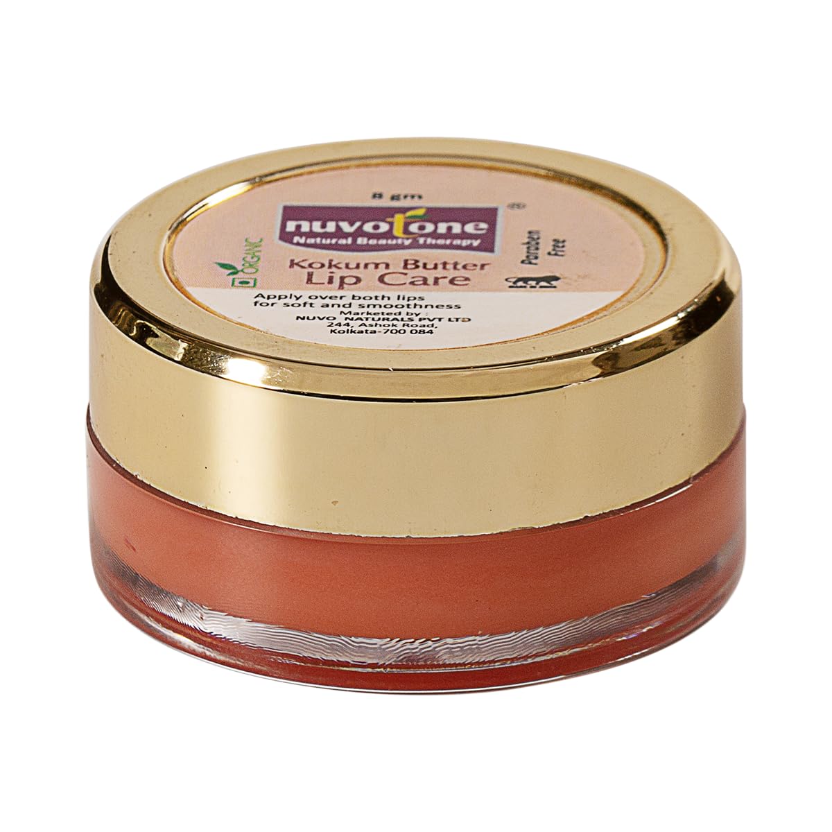 Nuvotone Kokum Butter Lip Balm for Dry & Chapped Lips - Moisturizing Lip Care for Men & Women (7g) | Natural Lip Lightening Cream | Perfect for Daily Hydration & Winter Protection