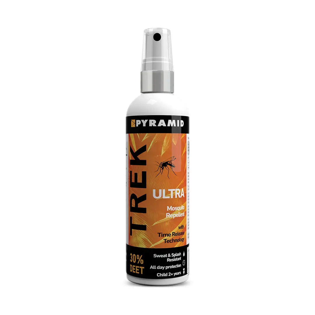 Pyramid Trek Ultra DEET Mosquito Repellent Spray 100ml - Long Lasting Bug Repellent for Outdoor Camping, Hiking & Travel - Effective Protection Against Mosquitoes, Ticks & Insects