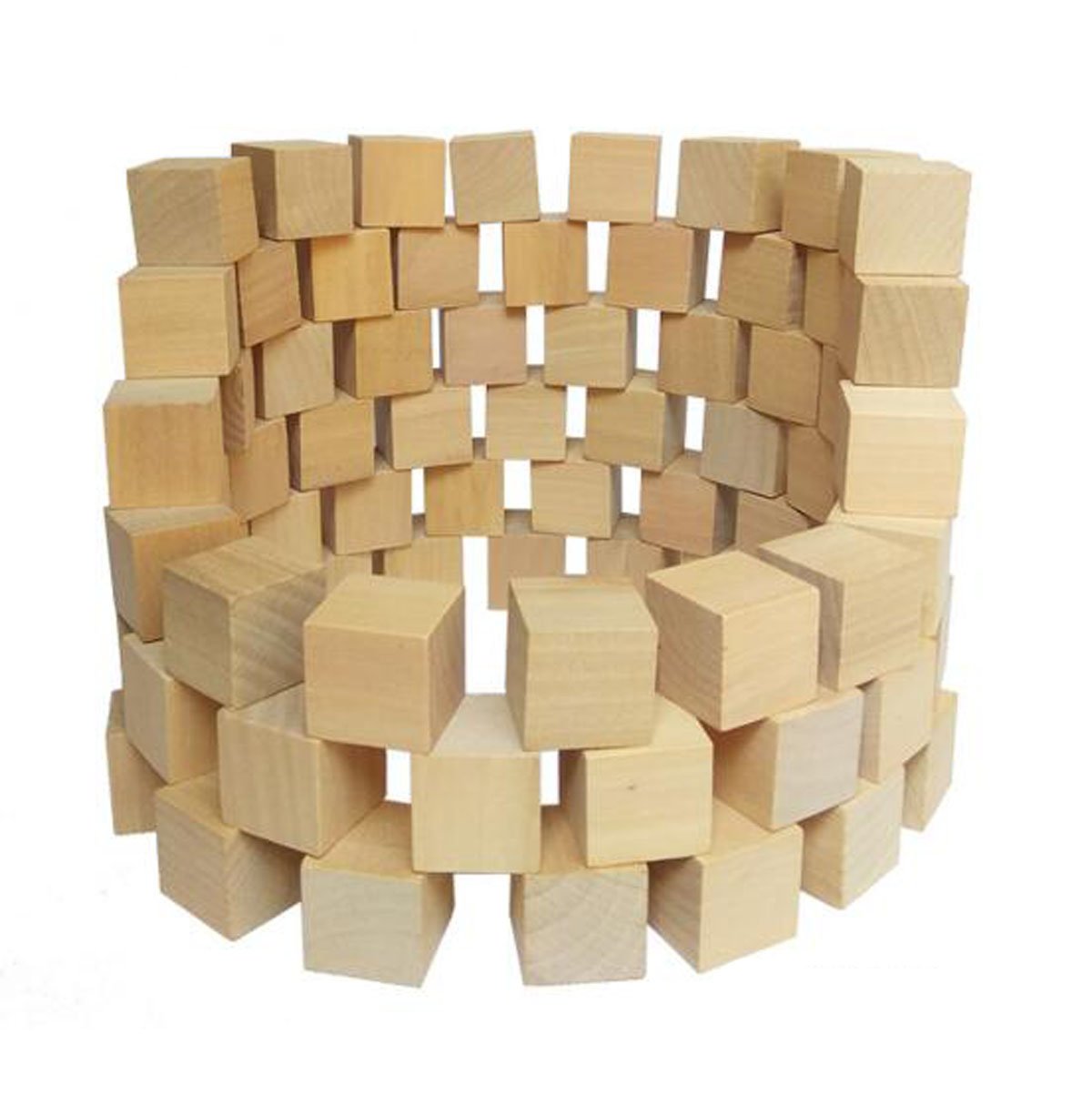30 Pieces Unfinished Wooden Cubes - 1.18