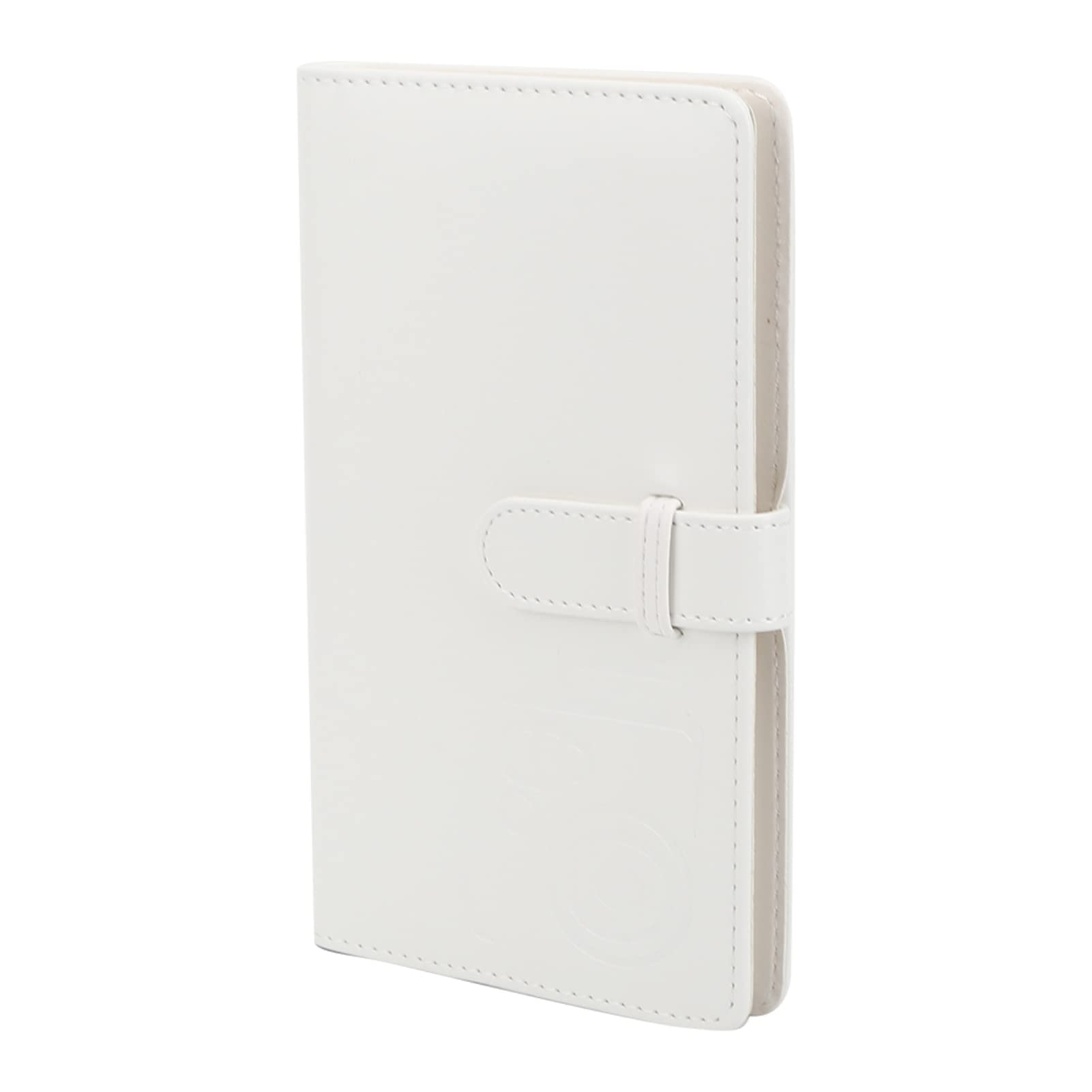 3in1 PU Leather Photo Album with 96 Pockets - Compatible with Mini11/8/9/7s/25/70/90 Camera - Holds Photos, Movie Tickets & Bank Cards (White) - Perfect for Travel, Wedding & Family Memories Storage