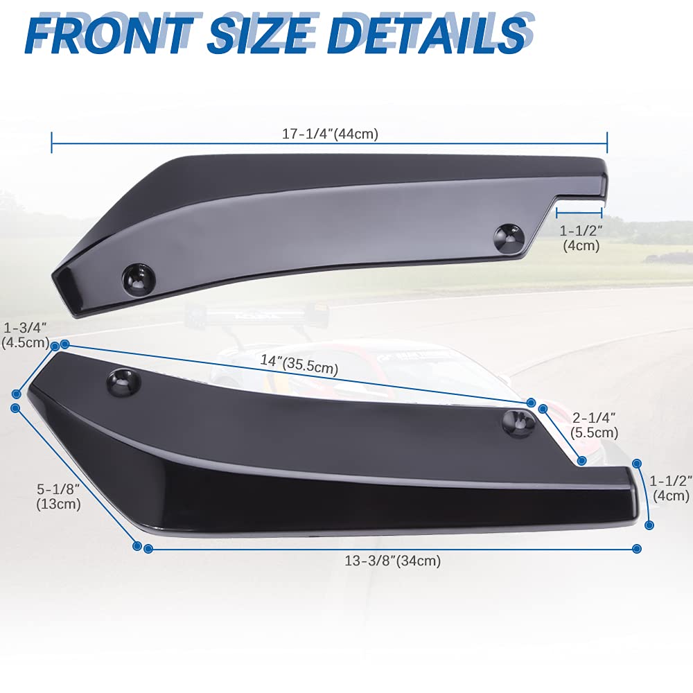 Universal Front Bumper Lip Spoiler + Adjustable 8-11