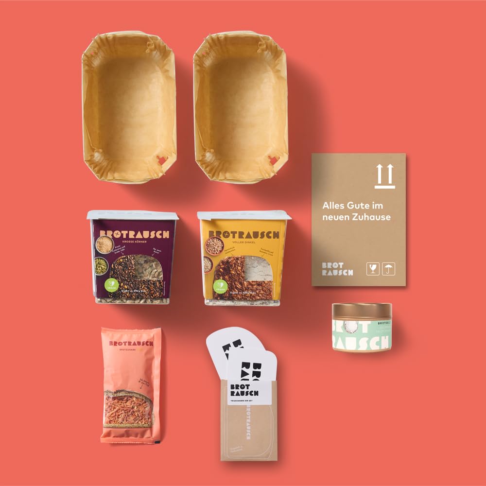 Premium Housewarming Gift Set - Bread & Salt in Moving Box with Baking Accessories, Bread Baking Mix & Tin - Perfect for New Home, Apartment Warming & Housewarming Parties