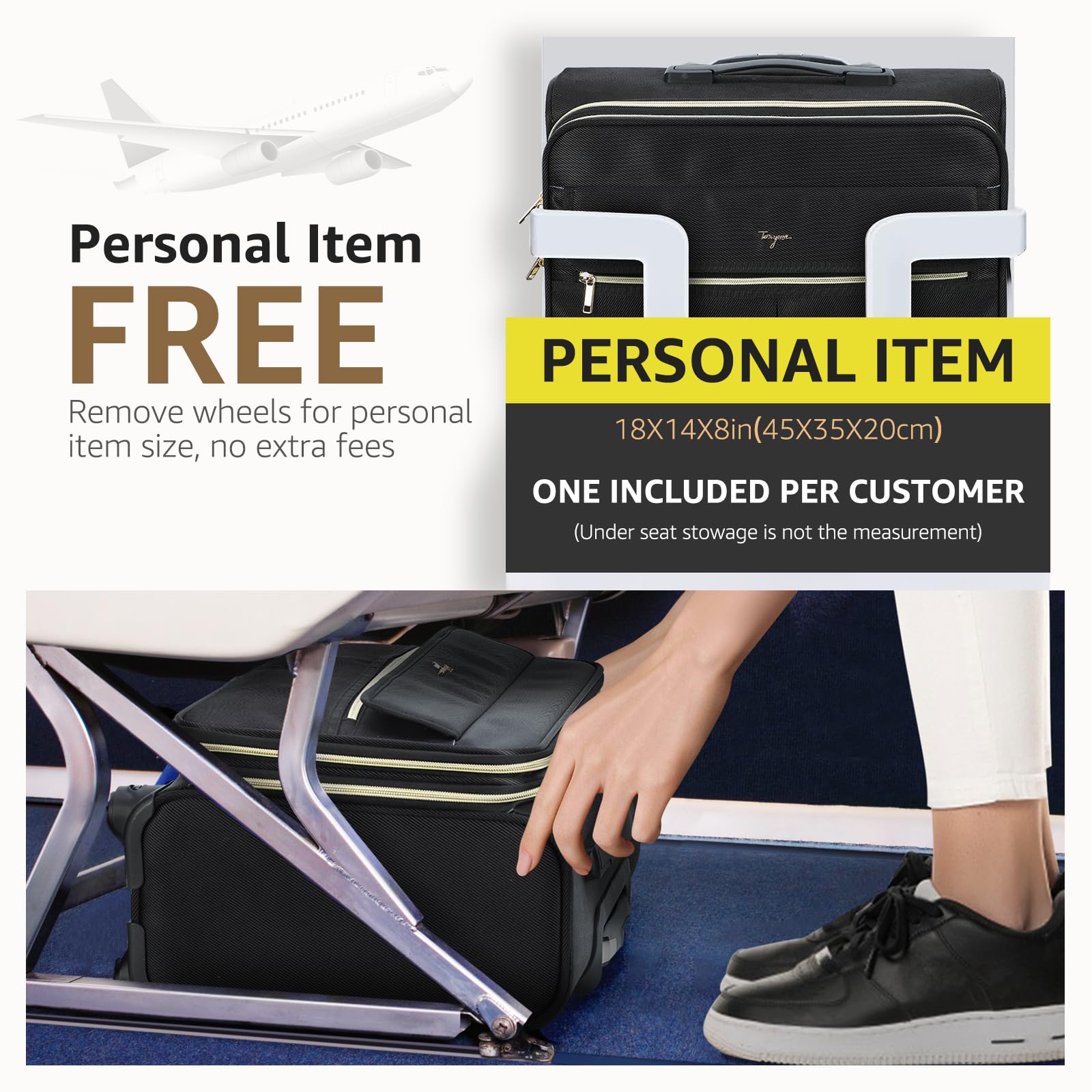 14 Inch Waterproof Rolling Laptop Briefcase - Wheeled Computer Bag for Business Travel | Durable Laptop Case for Men & Women (Black) | Perfect for Airports, Commuting & Office Use