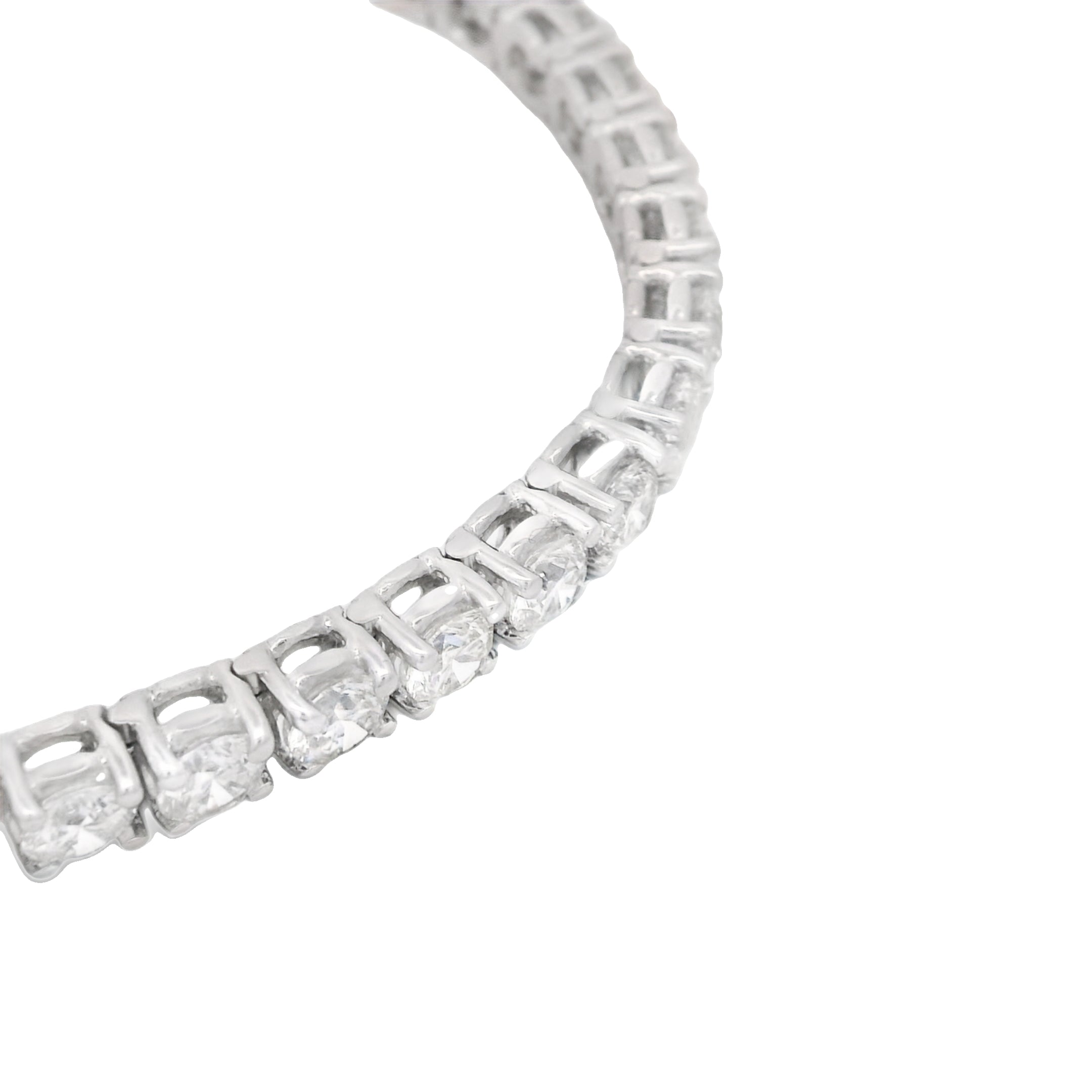 14K White Gold Tennis Bracelet with 14.8 CT VVS Lab-Grown Diamonds | Elegant Jewelry for Women | Perfect for Weddings, Anniversaries & Special Occasions