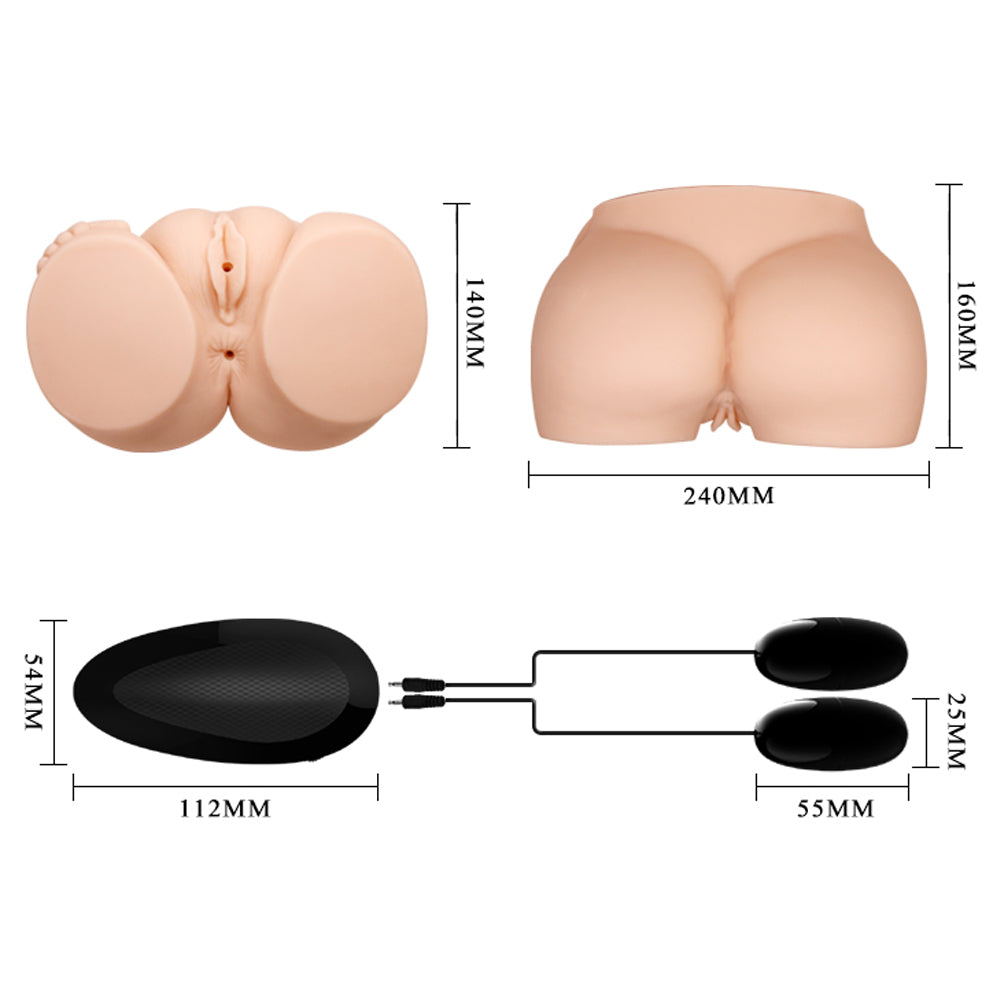Crazy Bull Passion Lady Vibrating Vagina & Anal Stimulator for Women - Powerful G-Spot & Clitoral Pleasure - Waterproof & Rechargeable Adult Toy for Solo Play & Couples Use