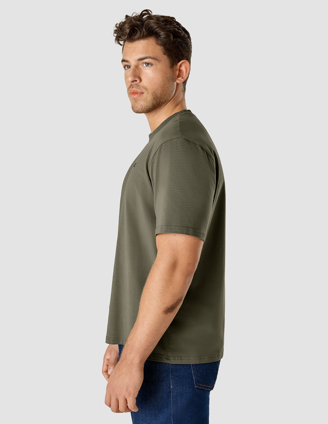 Premium Supima Cotton T-Shirt for Men - Box Fit, Legacy Remote Green - Perfect for Casual Wear, Travel & Everyday Comfort