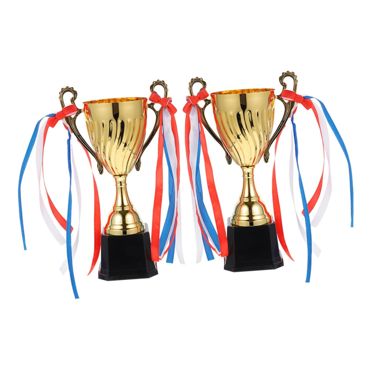 Happyyami Plastic Golden Early Learning Trophies - Award Trophies for Kids Games, Competitions & School Achievements - Perfect for Classroom Rewards, Sports Events & Student Recognition