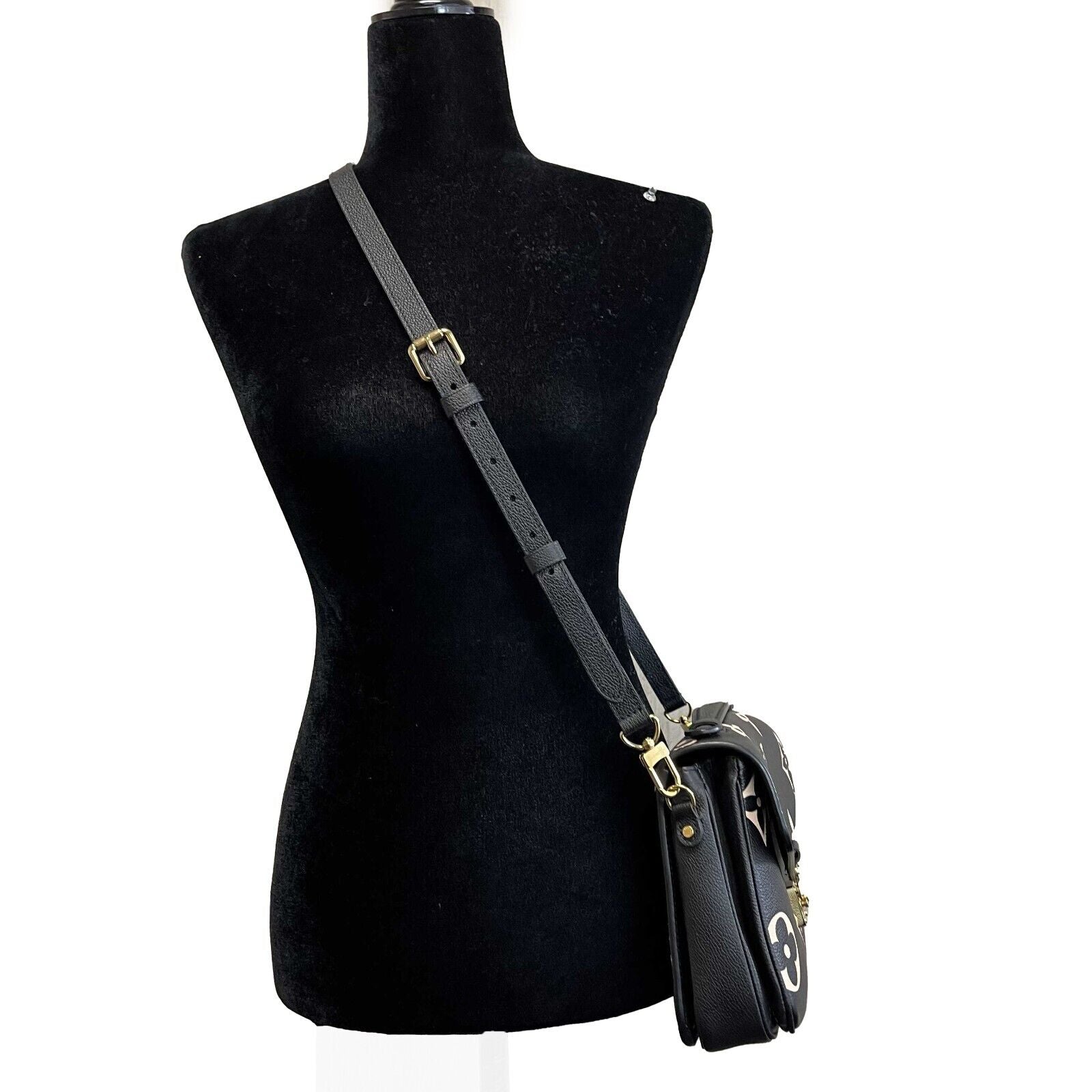Louis Vuitton Empreinte Monogram Giant Pochette Metis Crossbody Bag in Black/Beige - Luxury Designer Handbag for Women, Perfect for Work, Travel & Everyday Use