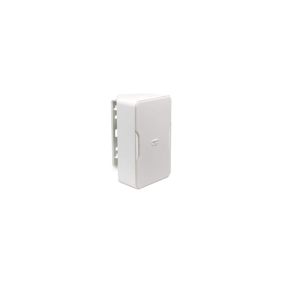 Klipsch CP-6T Compact Performance Series Indoor Outdoor Speaker - White | High-Quality Weatherproof Bookshelf Speakers for Patio, Garden & Home Theater System