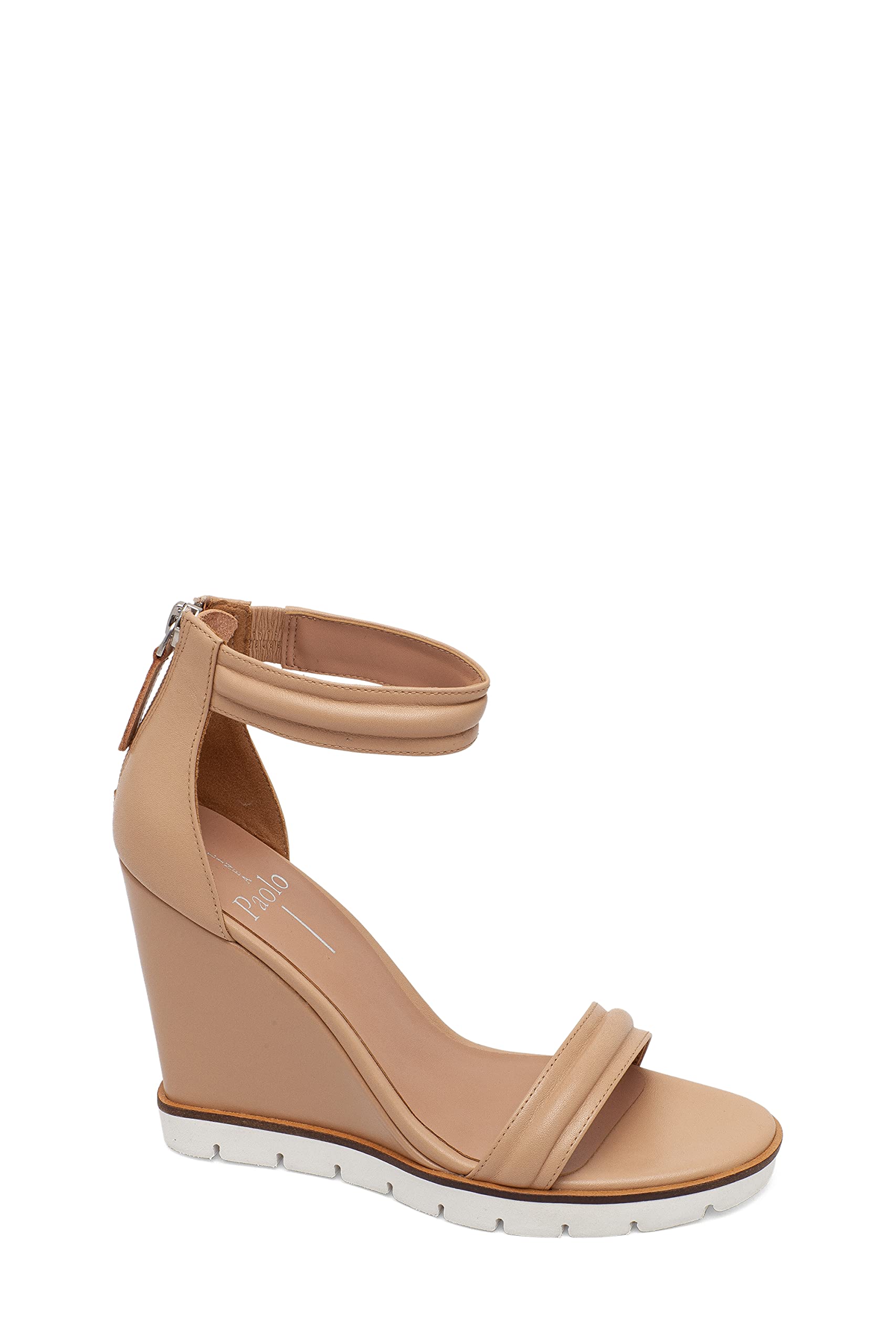 Linea Paolo EVYNE Women's High Wedge Halo Strap Leather Sport Sandals - Comfortable Summer Walking Shoes for Beach, Travel & Casual Outings