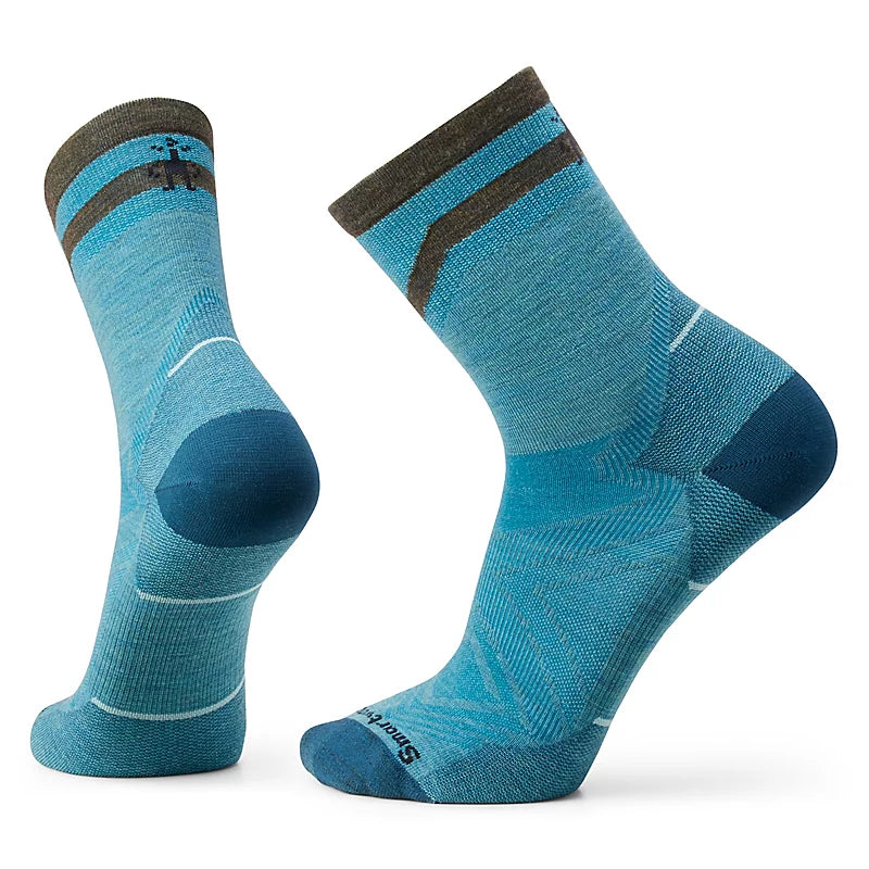 Smartwool Run Zero Cushion Mid Crew Height Socks - Lightweight Merino Wool Running Socks for Men & Women - Perfect for Trail Running, Hiking & Outdoor Activities