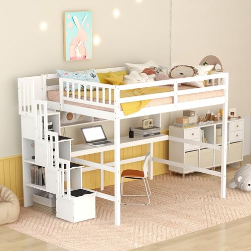 White With Staircase,desk