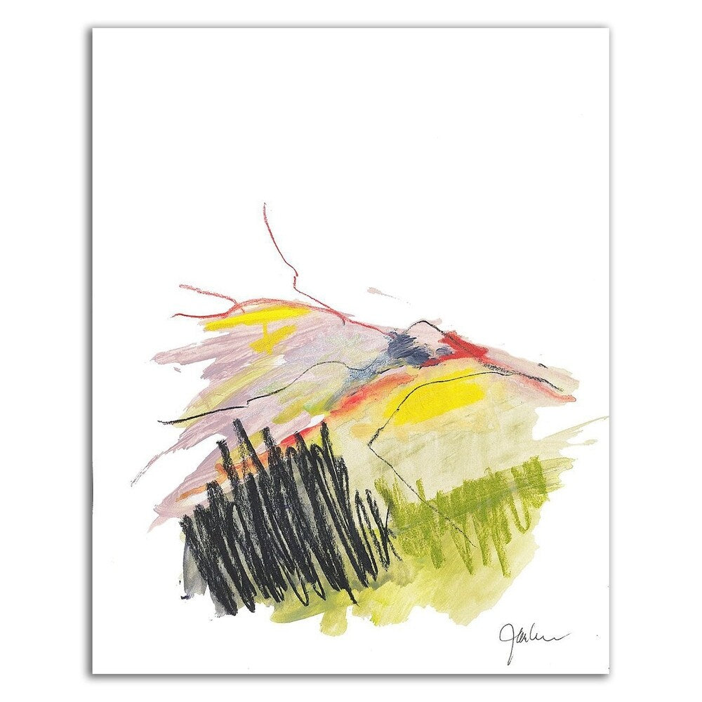 Abstract Landscape No. 12 by Jan Weiss - Premium Canvas Wall Art Print, Ready to Hang - Perfect for Living Room, Bedroom & Office Decor