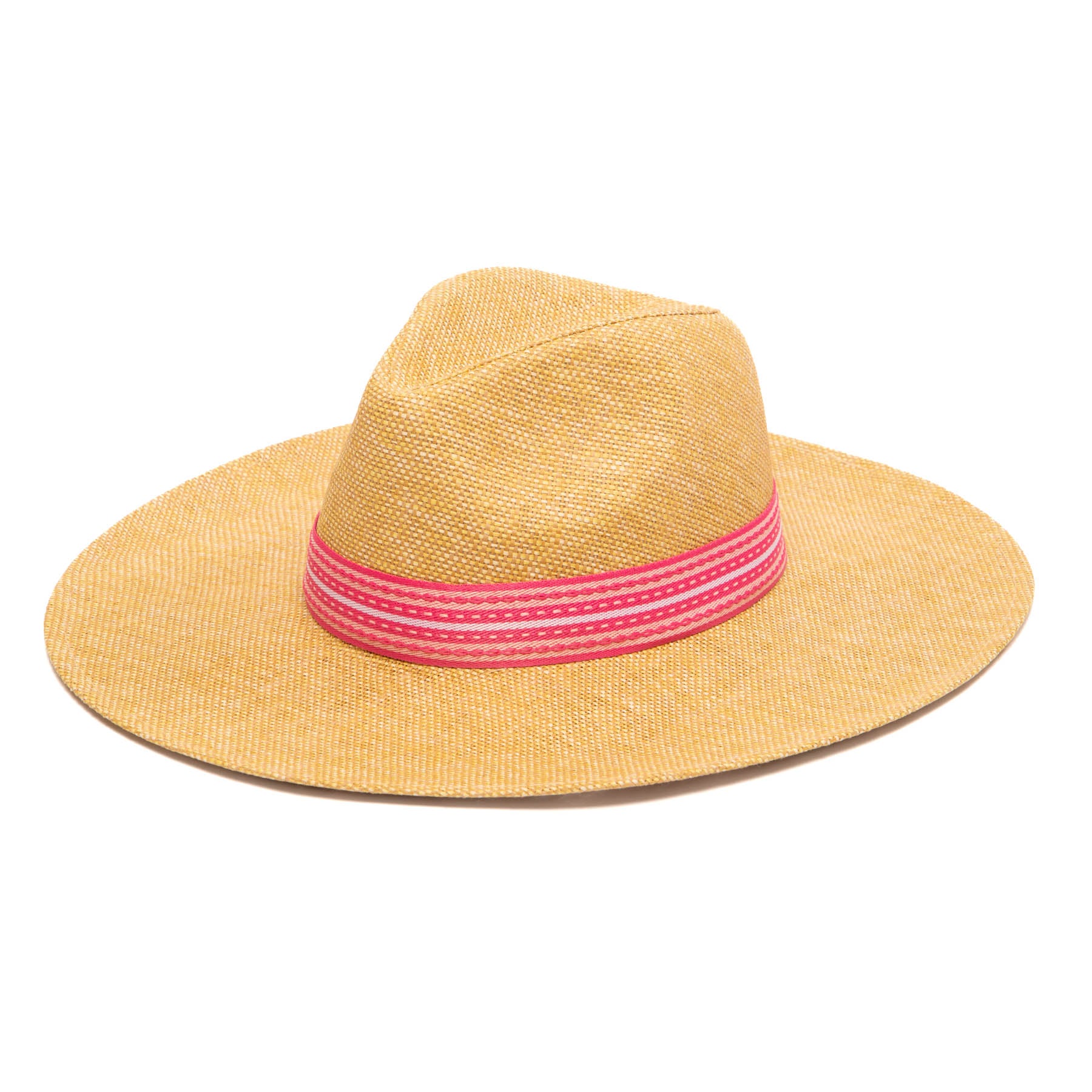 Trina Turk TTT1024 Women's Wide Brim Sun Hat - UPF 50+ UV Protection, Adjustable Chin Strap, Packable for Travel, Beach, and Outdoor Activities