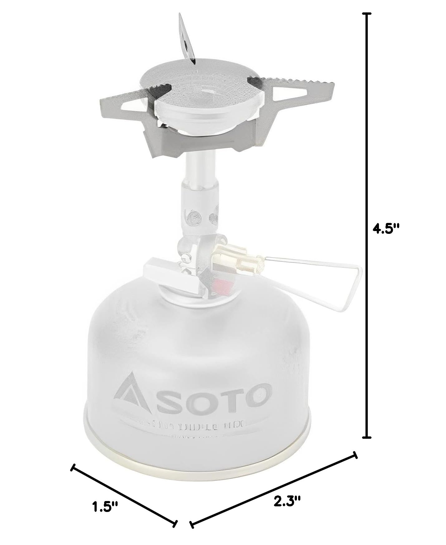 SOTO TriFlex & 4Flex WindMaster Lightweight Stainless Steel Camping Stove Stand - Portable, Stable Support for Backpacking, Hiking & Outdoor Cooking (Stove Not Included) - Perfect for Camping Trips, Picnics & Emergency Preparedness