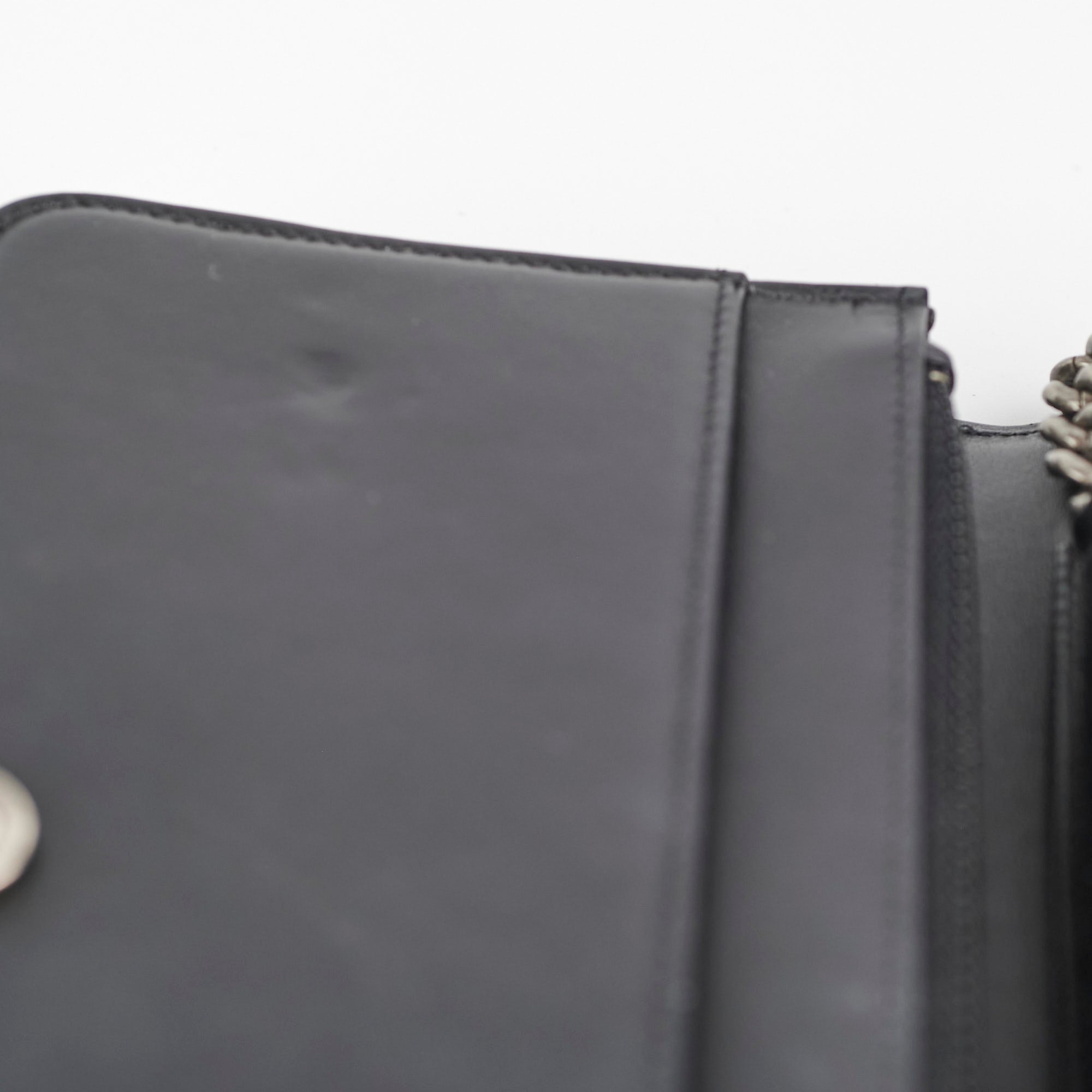 Chanel Caviar Leather Boy Wallet on Chain WOC Black Crossbody Bag - Luxury Designer Handbag for Women, Perfect for Parties, Dating & Evening Events