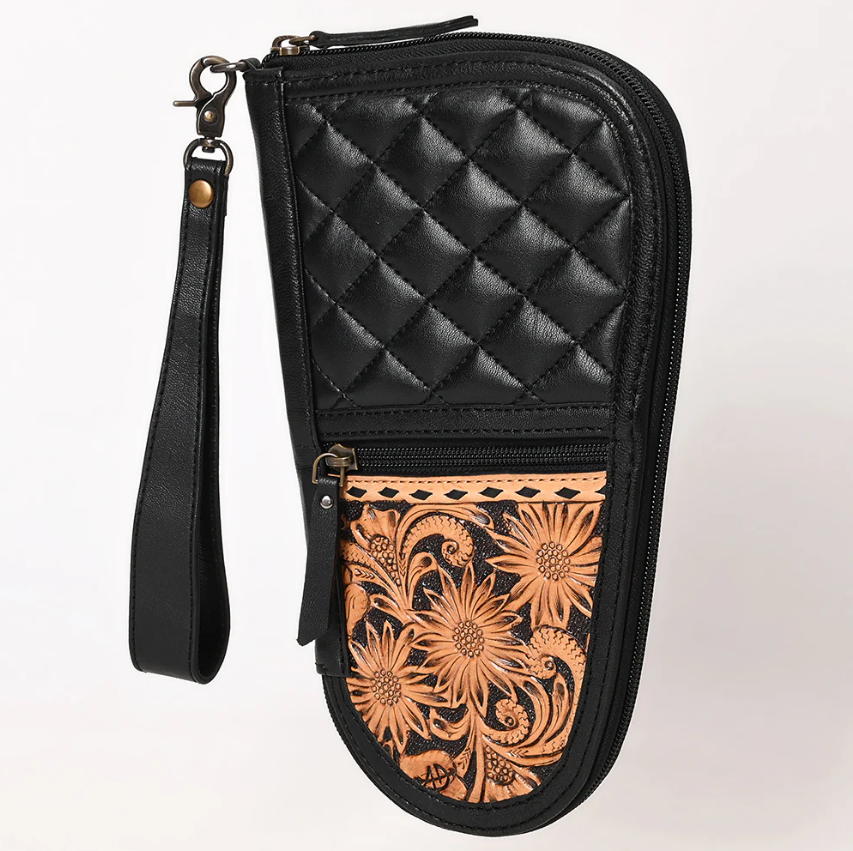 American Darling Genuine Leather Pistol Case - Durable & Stylish Handgun Holster for Concealed Carry, Range & Outdoor Shooting