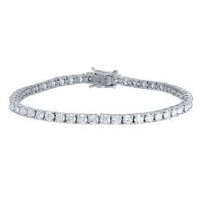 14K White Gold Lab-Grown Diamond Bracelet for Women - Elegant Tennis Bracelet for Weddings, Anniversaries & Special Occasions
