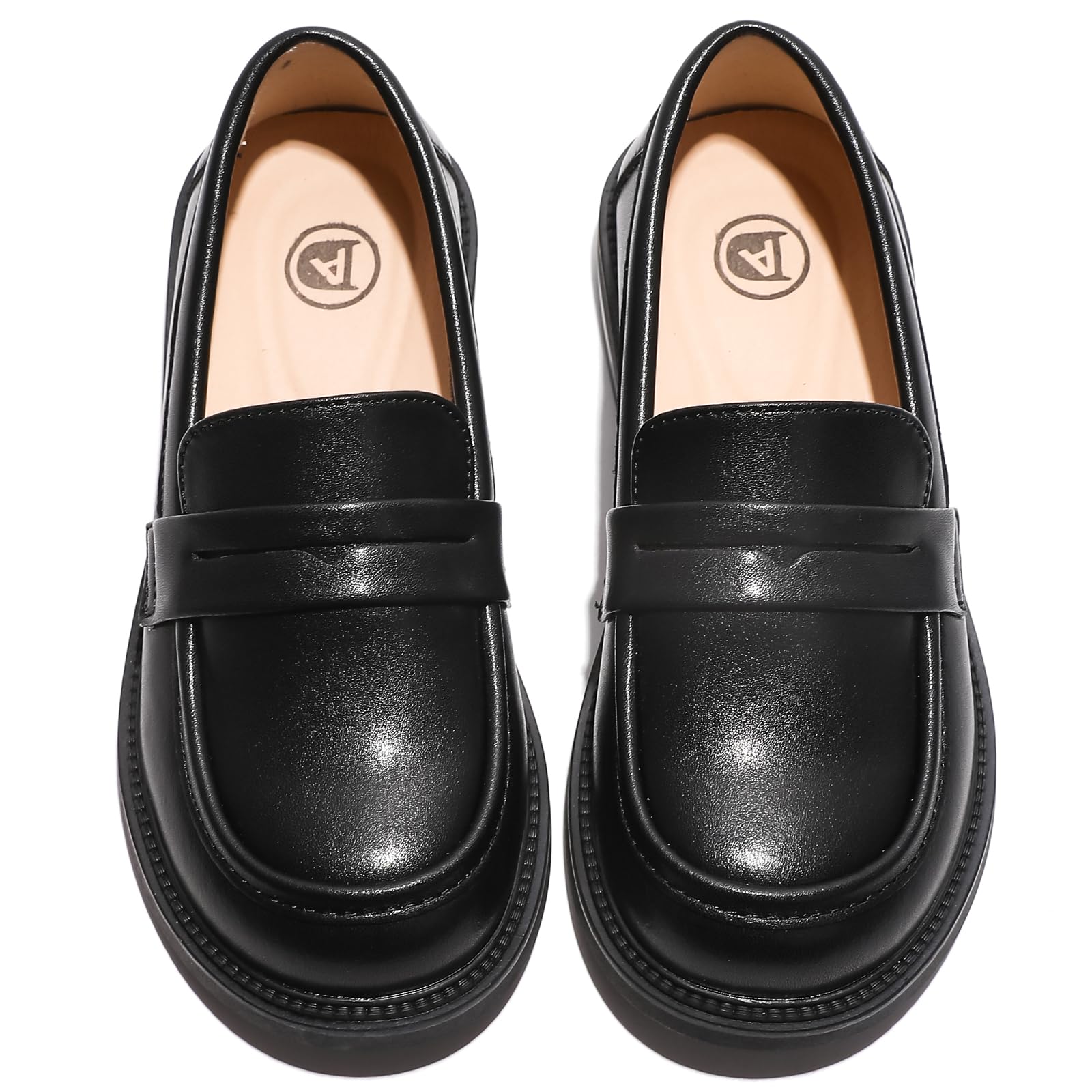 WUIWUIYU Boys & Girls Casual Slip-On Loafers - Round Toe Leather Dress Shoes for Church, School Uniform & Formal Occasions (Toddler/Little Kid/Big Kid) - Perfect for Weddings, Parties and Daily Wear