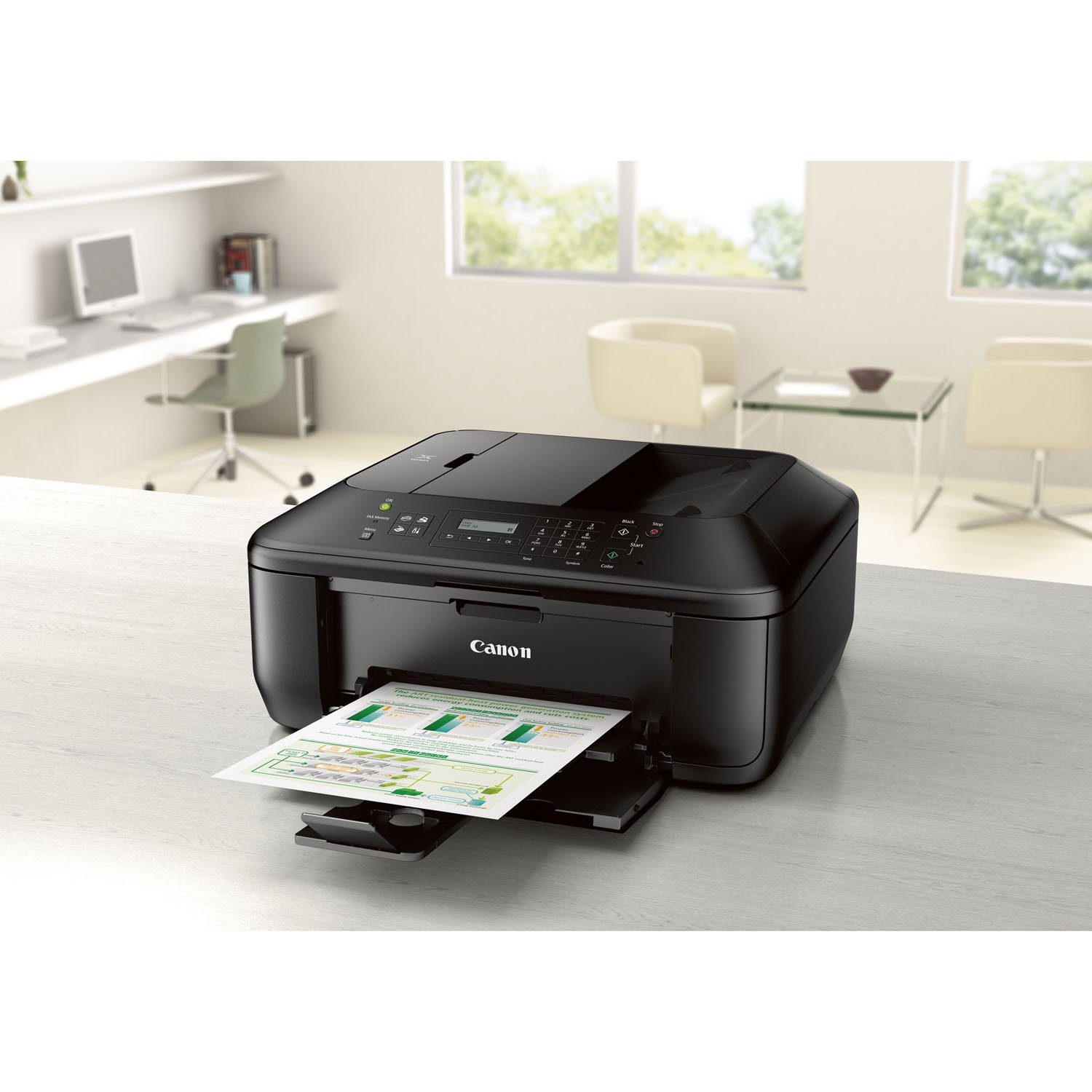 Canon MX392 Wireless All-in-One Color Printer with Scanner, Copier & Fax | High-Quality Photo Printing | Ideal for Home Office & Small Business Use