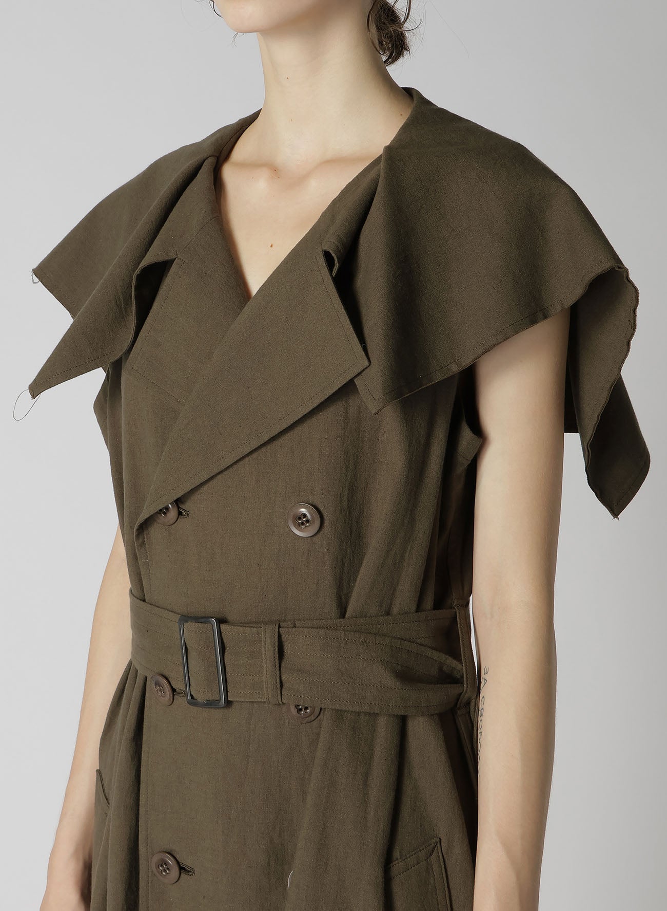 Stylish Cotton Flax Poplin Sailor Collar Coat for Women - Lightweight Summer Jacket for Casual Outings & Beach Cover-Up