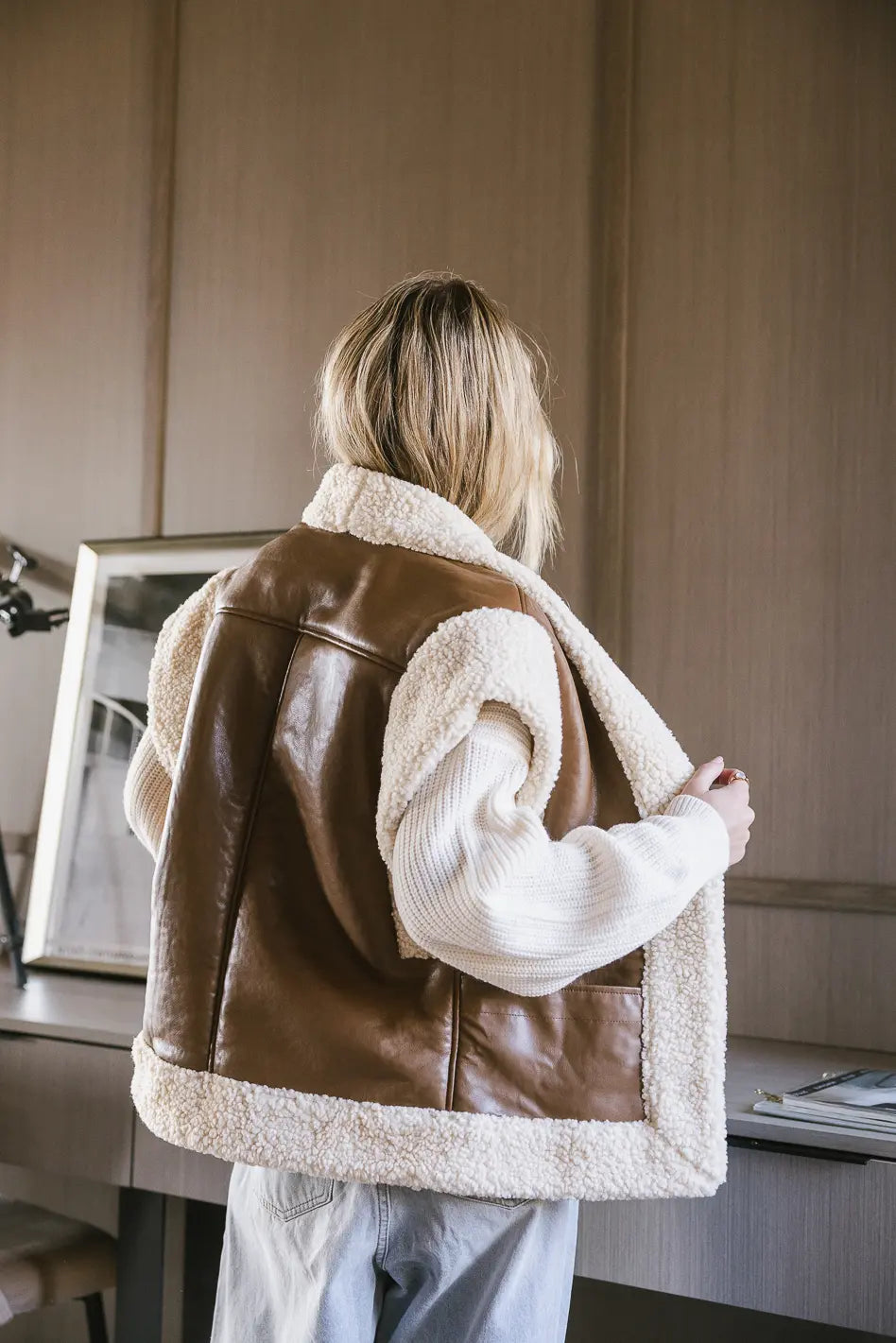 Brown Sherpa Lined Vest for Women - Cozy Winter Layering Piece for Outdoor Activities & Casual Wear - FINAL SALE