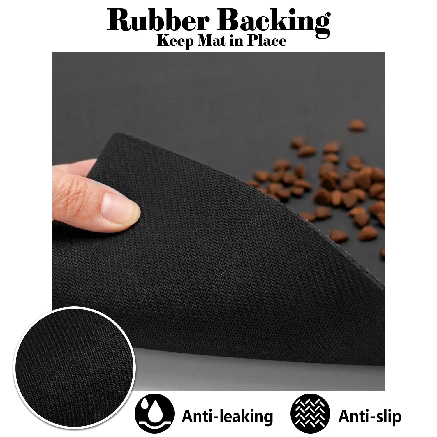 **Super Absorbent Dog Food Mats for Floors - Non-Slip Pet Feeding Mat for Cats & Dogs, Eco-Friendly Boho Style Placemat for Bowls (Perfect for Messy Eaters & Spill Protection in Kitchen or Dining Area)**