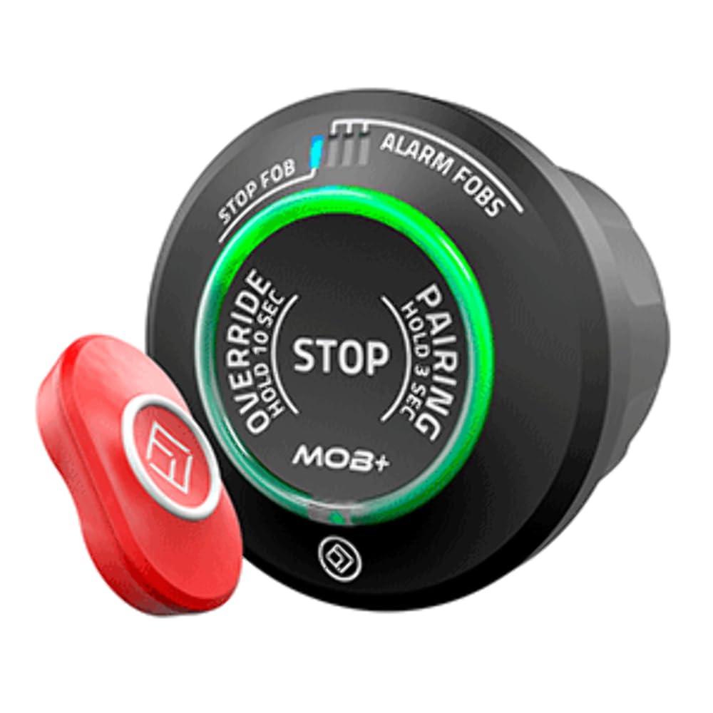 MOB+ Wireless Man Overboard Alarm System - Waterproof Marine Safety Device for Boats & Ships | Perfect for Fishing, Sailing & Offshore Activities