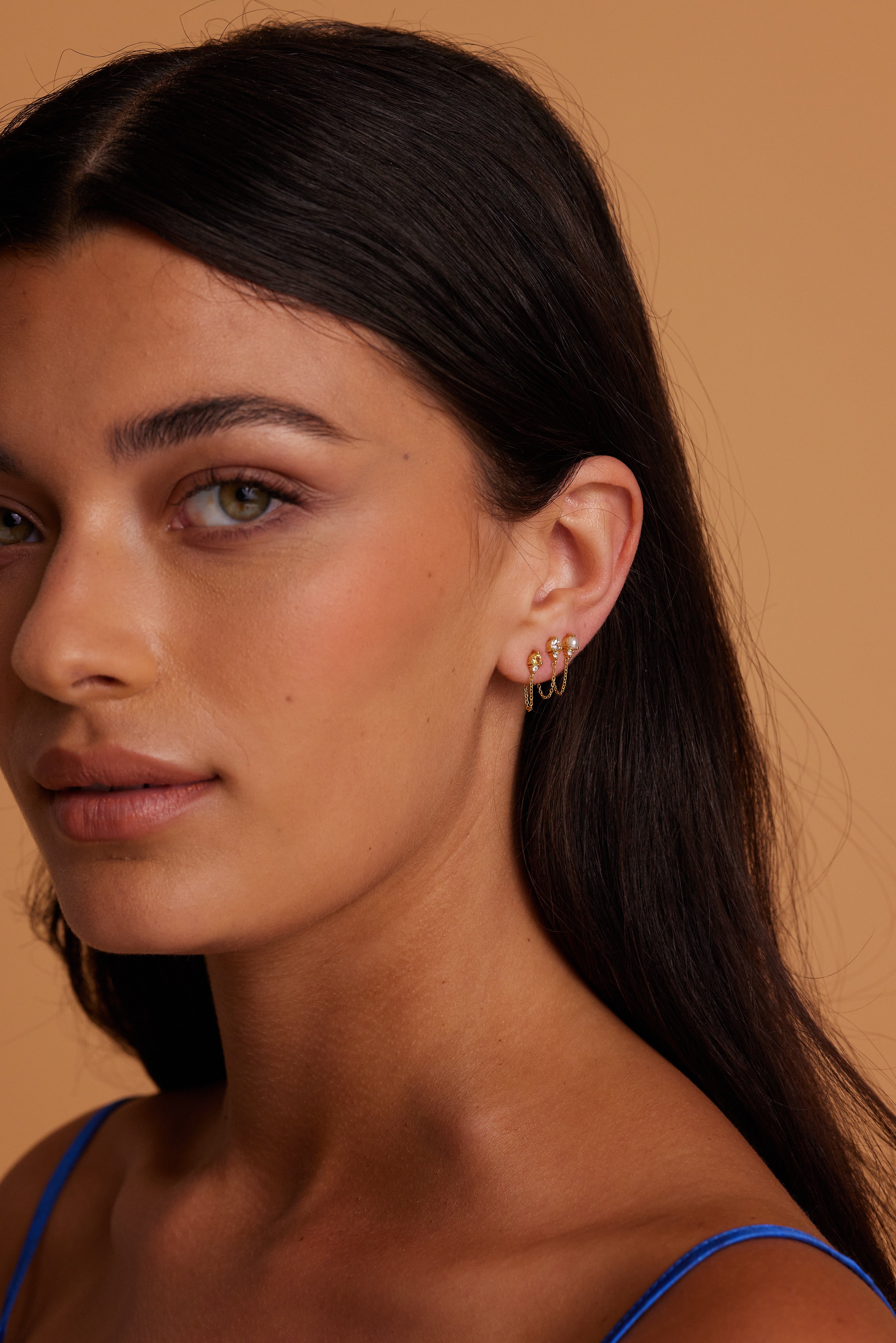April Birthstone Topaz 14K Gold Stud Earrings for Women - Perfect Gift for April Birthdays & Special Occasions