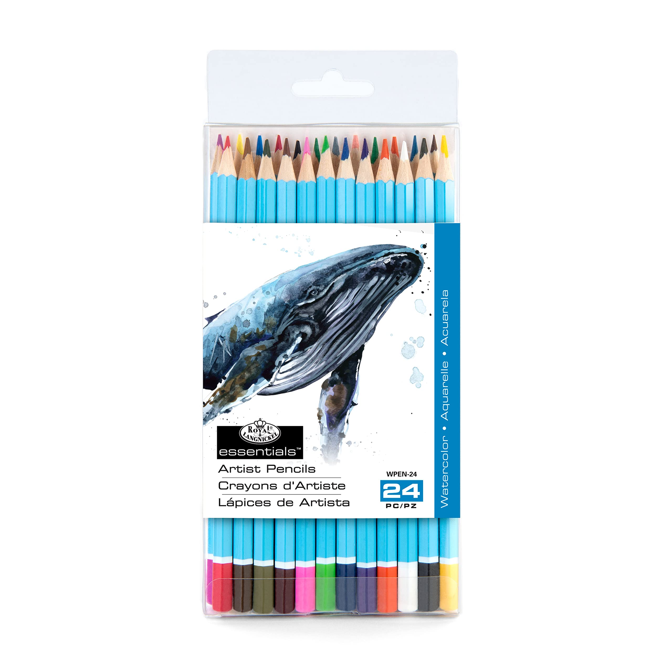 Royal & Langnickel 24-Piece Watercolor Pencils for Artists & Sketching