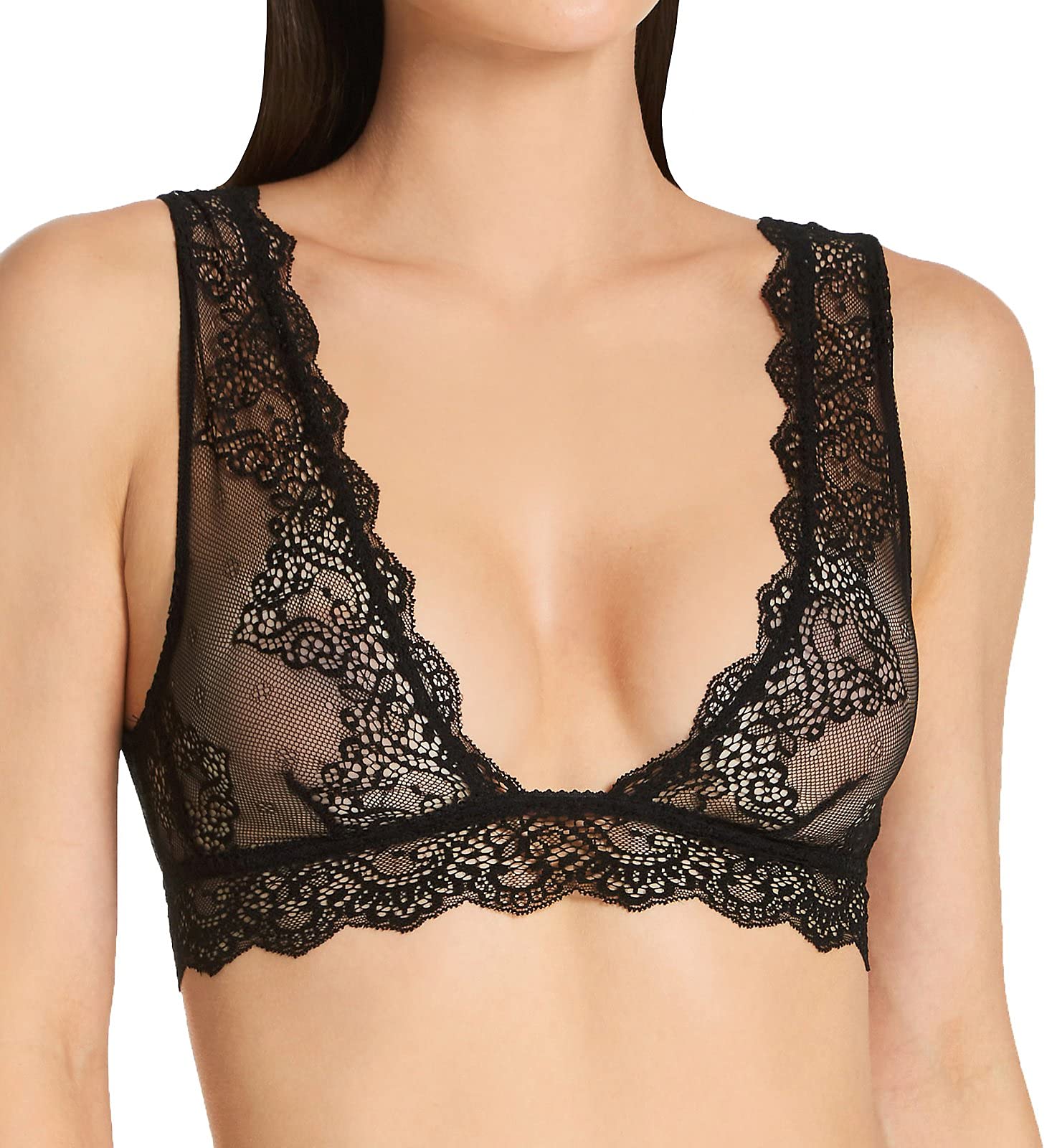Only Hearts Women's So Fine Lace Bralette - Comfortable Wireless Bra for Everyday Wear - Perfect Under T-Shirts, Dresses & Casual Outfits