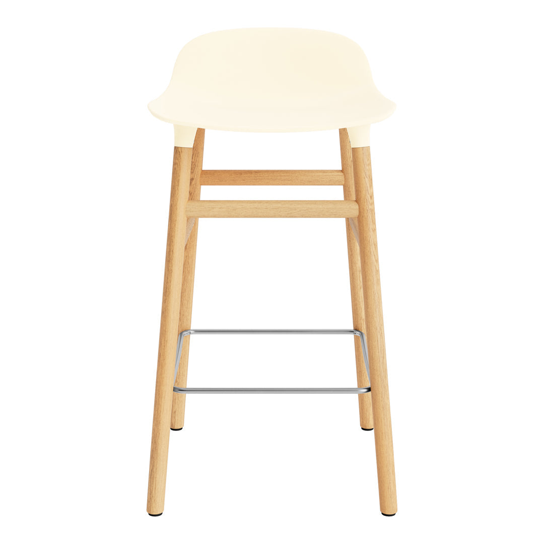 Modern Wooden Counter Stool with Sturdy Wood Legs - Perfect for Kitchen Islands, Bars, and Breakfast Nooks