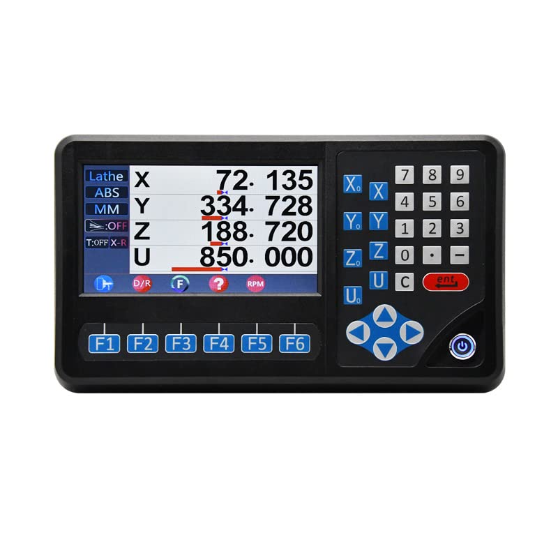 4 Axis Digital Readout DRO with LCD Display - Multi-Function for Linear Scale, Magnetic Scale & Rotary Encoder - Compatible with Lathe, Milling, Drill & Boring Machines | Precision Measurement for Metalworking & Woodworking Projects