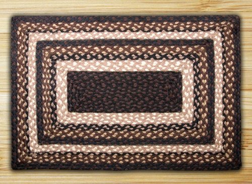 5' x 8' Earth Rugs Rectangle Area Rug in Mocha/Frappuccino - Soft Living Room Carpet for Bedroom, Office & Home Decor