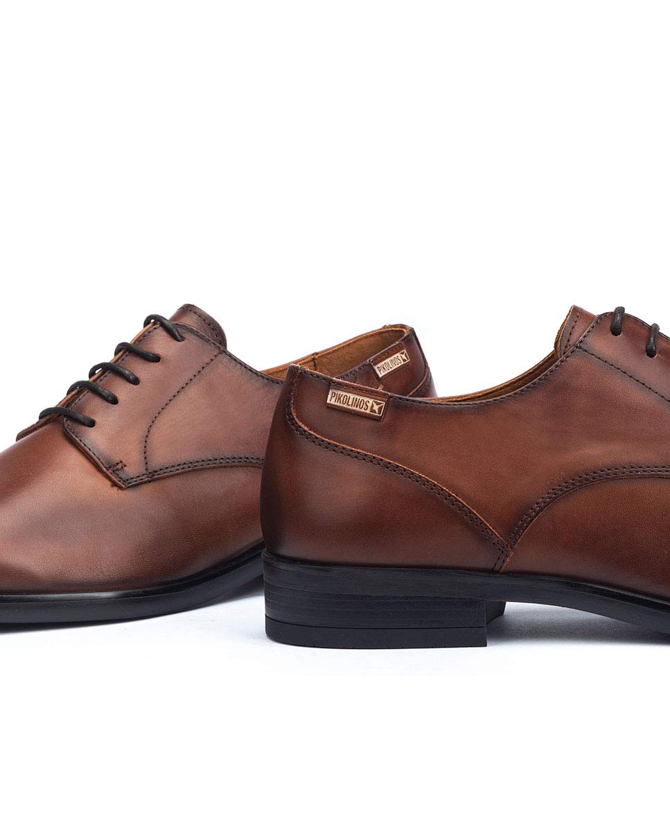 PIKOLINOS Men's Leather Lace-Up Bristol Shoes - Stylish & Comfortable Footwear for Casual Wear & Office Outfits