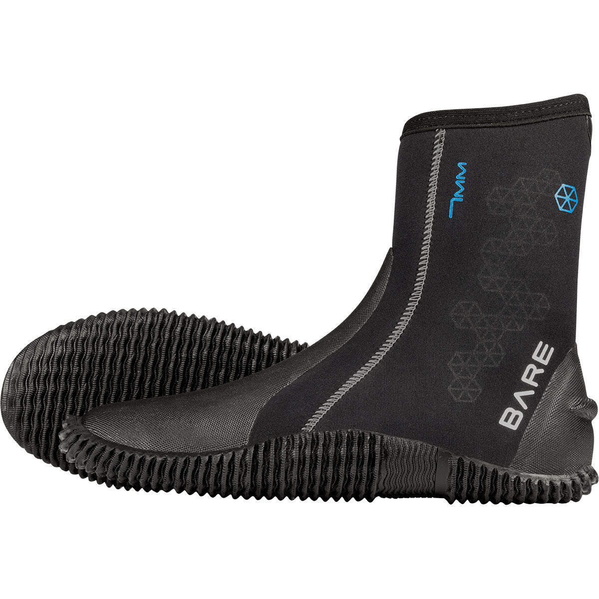 Bare 7mm S Flex Boots - Premium Neoprene Scuba Diving Boots for Warm & Cold Water | Perfect for Snorkeling, Surfing, and Water Sports