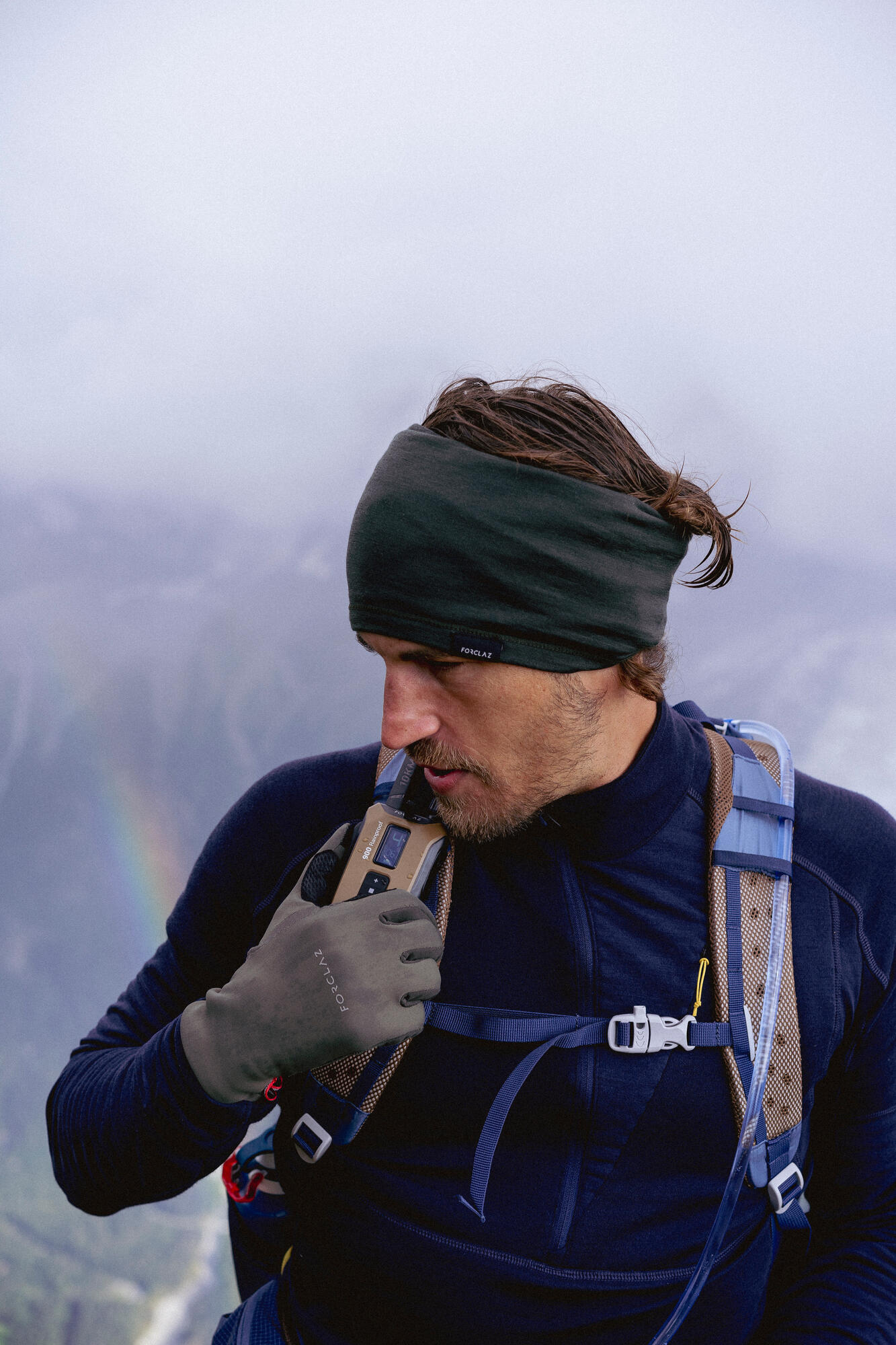 Simond Trek 500 Merino Wool Neck Gaiter - Multi-Position Hiking & Outdoor Face Mask for Cold Weather, Cycling, Skiing & Snowboarding Protection