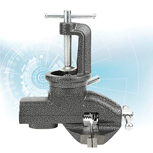 360° Rotating Clamp-On Bench Vise - 80mm High Hardness Table Vise for Woodworking & Metalworking | Perfect for DIY Projects, Home Workshops & Professional Use