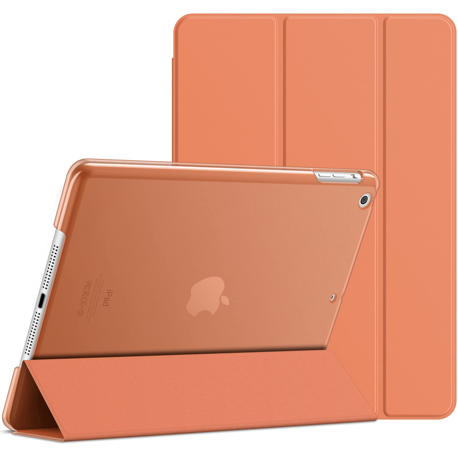 JETech iPad Air 1st Generation Case - 9.7 Inch Protective Cover with Auto Wake/Sleep Feature | Perfect for Work, Travel & Home Use (Papaya Color)